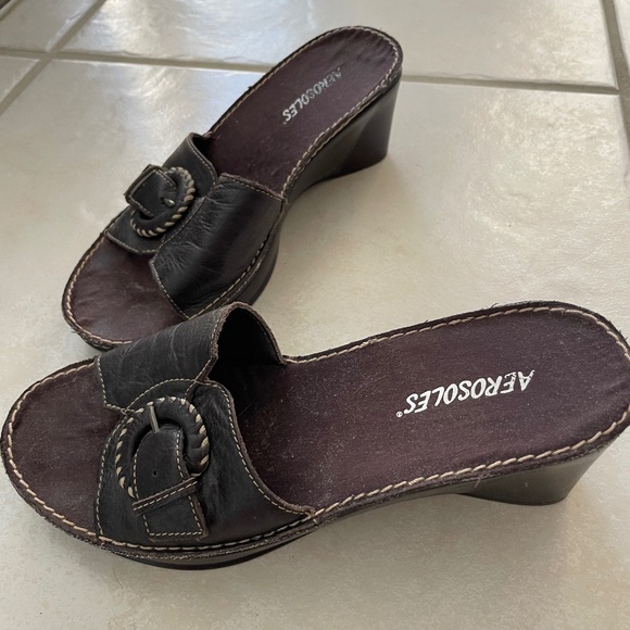 Slide on Wedge Sandles - Picture 3 of 4